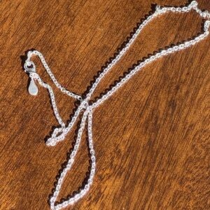 Authentic Pandora Silver Cable Necklace ~ 18” Length